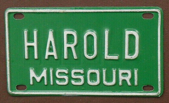 MISSOURI MINI MINIATURE BICYCLE LICENSE PLATE 