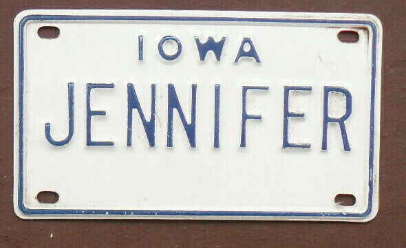 IOWA MINI MINIATURE BICYCLE LICENSE PLATE 