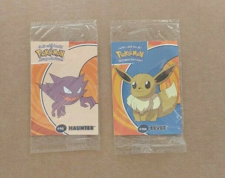 2000 Nintendo Pokemon Stadium Danone Cards EEVEE HAUNTER