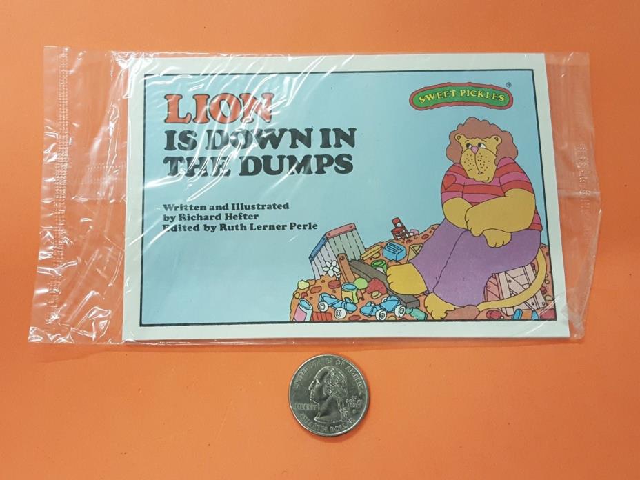 1977 LION IS DOWN IN THE DUMPS Sweet Pickles Mini-Book Alpha-Bits cereal premium