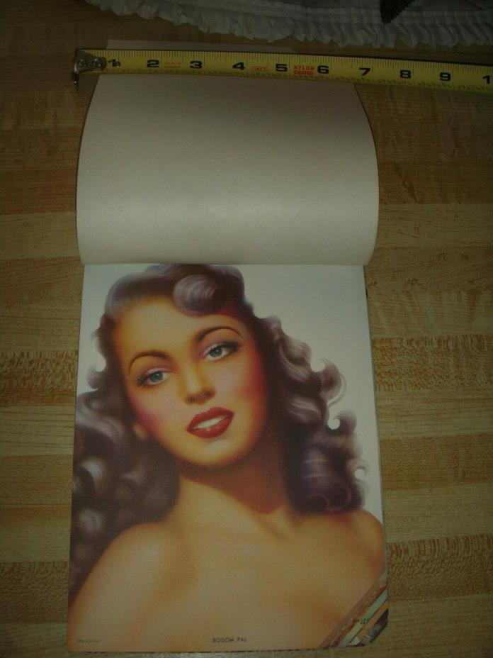 Vintage Premium or Calendar headercard Sampler Litho USA Girlie Nature Vargas?