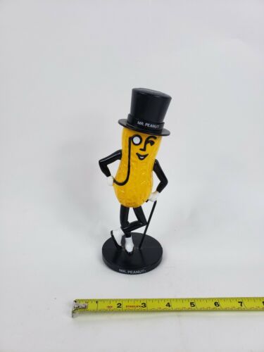 Vintage Planters Mr. Peanut Black and Yellow Plastic Bank Good Condition 1990