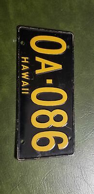 Wheaties Hawaii bicycle license plate