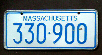 1968 MASSACHUSETTS POST CEREAL MINI MINIATURE BICYCLE LICENSE PLATE
