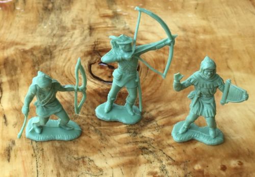 3 Vintage Robin Hood Merryman Figures Kellogg’s Cereal Premiums Canada Marx