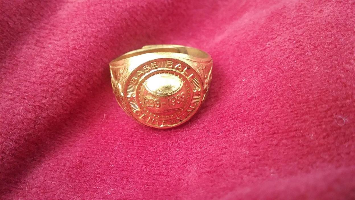 JACK ARMSTRONG BASEBALL CENTENNIAL RING.....1839-1939   VF