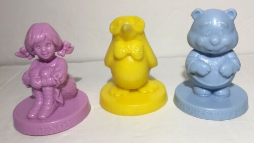 3 Wendys Good Stuff Gang Figure 1985 Kids meal Wendy Overstuffed Cool Vintage