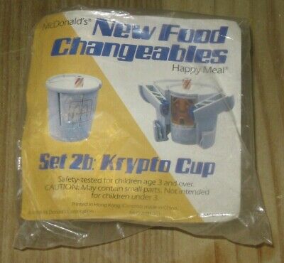 1988 Robot McDonald's Changeables Happy Meal Toy - Krypto Cup 2b