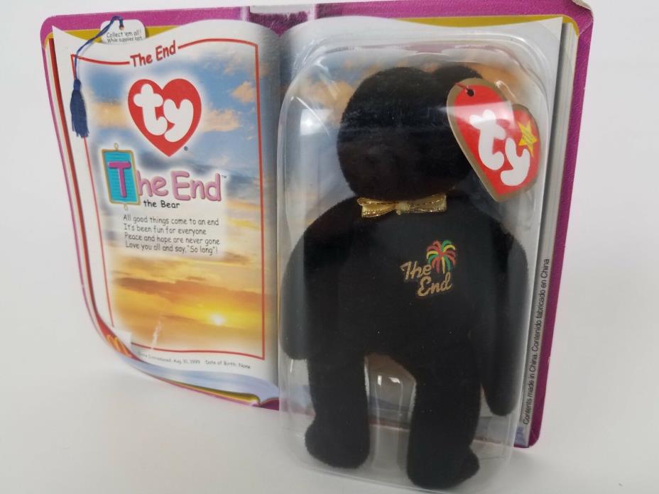 TY Beanie Baby Black Gold The End The Bear McDonalds Kids Happy Meal Toy Prize