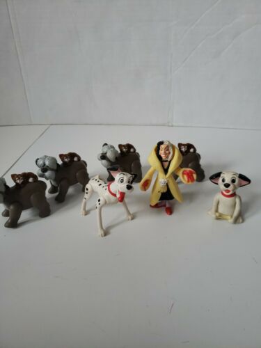 1991 McDonald's 101 Dalmatians Toys lot of 7, cruella
