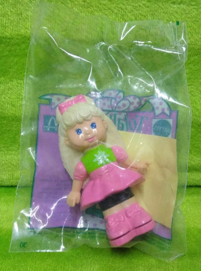 1993 McDonalds Happy Meal Totally Toy Holiday Mattel Sally Secrets Girl Doll NEW