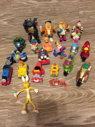 Vintage 90's - 2000's Happy Meal Toys Flinstones Toys & Others Lot of 19