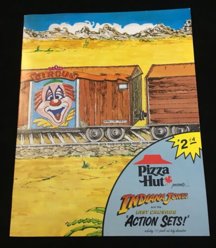 Vintage Retro Pizza Hut Indiana Jones and The Last Crusade Collectible