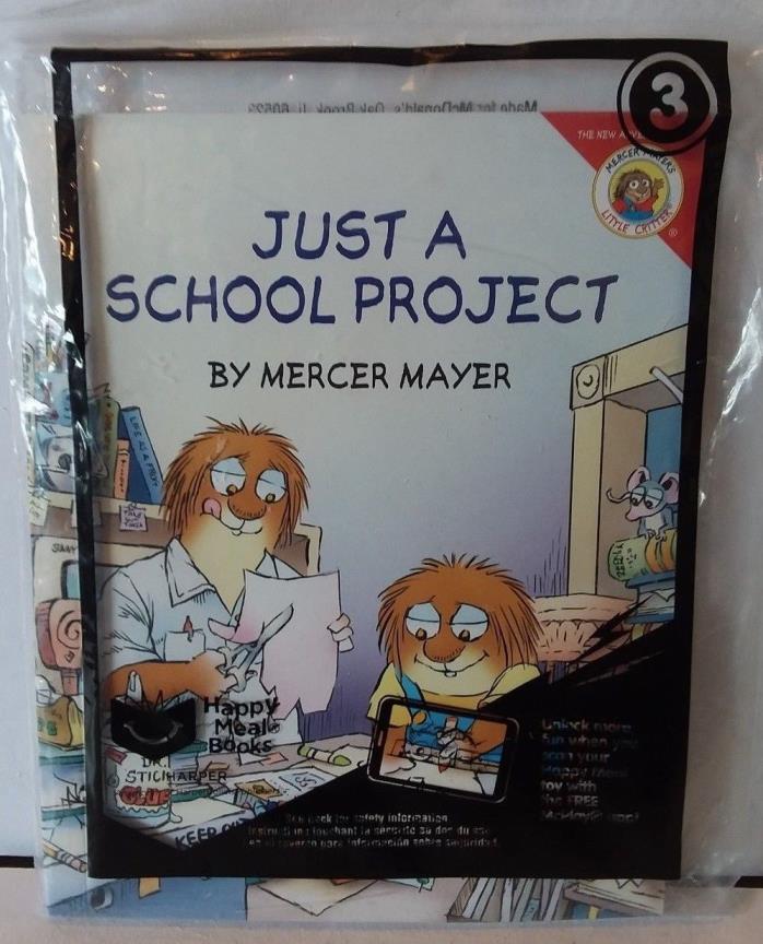 Just a School Project by Mercer Mayer McDonald's Happy Meal Toy #3 (2017) NIP
