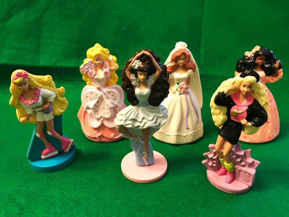 McDonalds 1991 Princesses and 1992 Barbie Happy Meal Toys