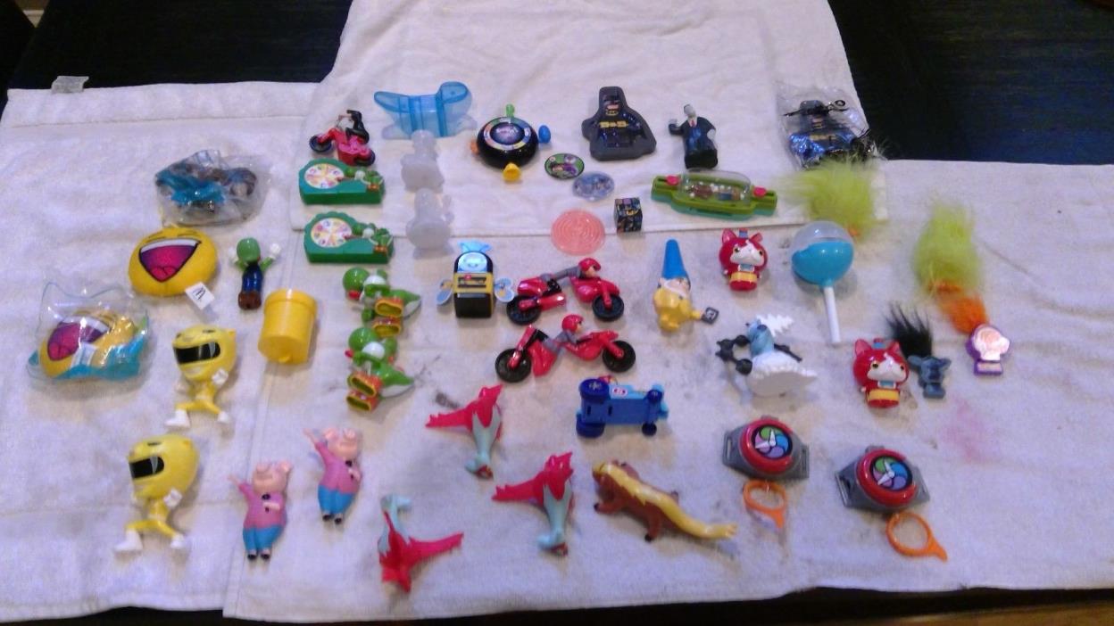 Happy Meal Toys Large Lot Power Rangers Mario Trolls Sing Incredibles 40+ Items