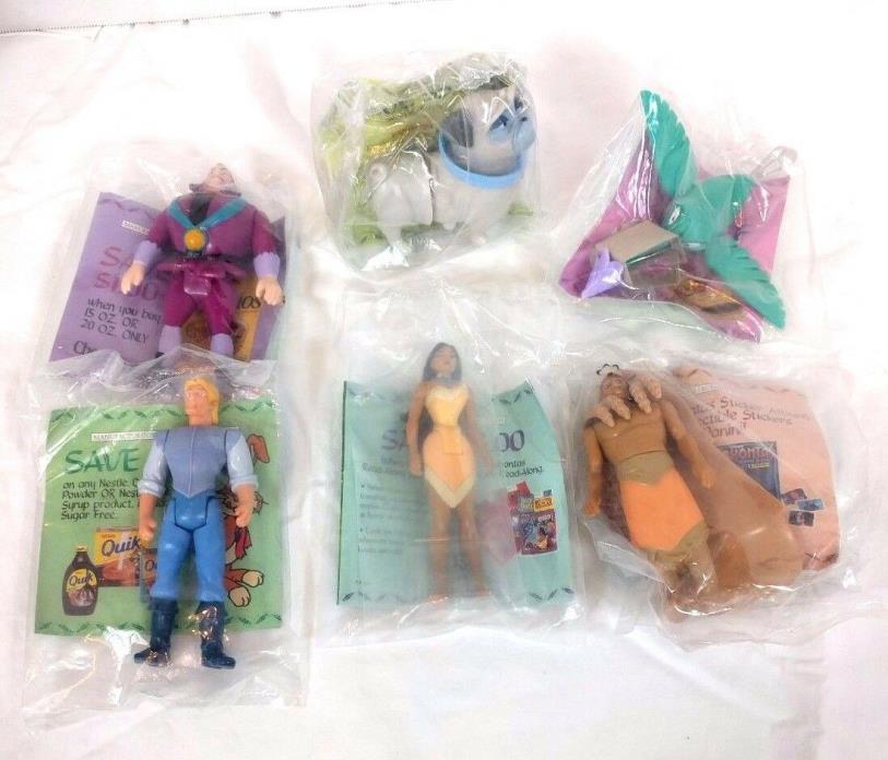 Vtg Disney Pocahontas Action Figures 1995 Burger King Kids Meal Toys John Smith