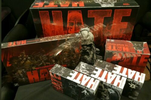 Hate CMON Kickstarter Exclusive Board Game with ALL Gameplay Expansions!!!