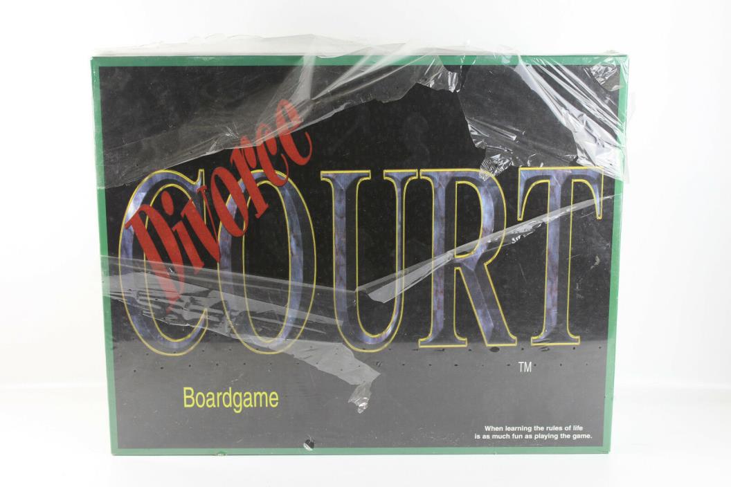 Divorce Court The Board Game By Hubline Publishing. TV Adaption Boardgame. New.