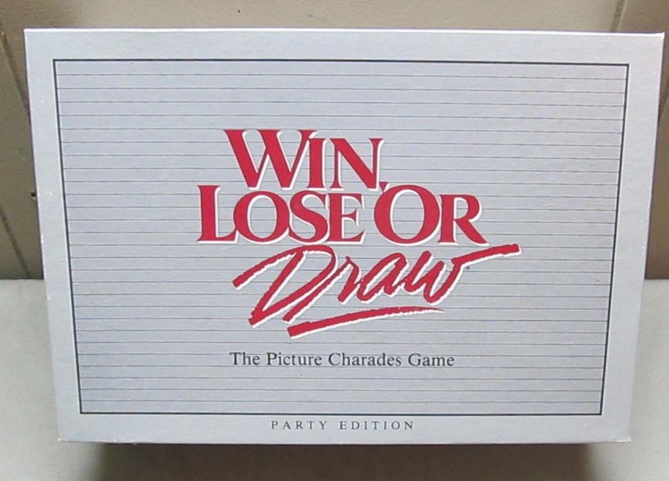 Milton Bradley Win Lose or Draw Game #4710 1987 - Complete