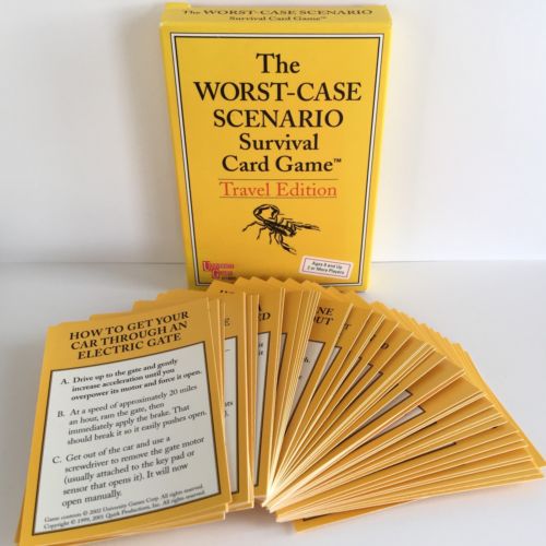 WORST CASE SCENARIO Survival Card Trivia Game TRAVEL EDITION Complete With Box