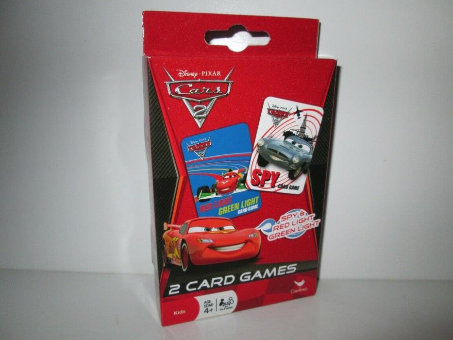 DISNEY/PIXAR CARS 2 SPY & RED LIGHT GREEN LIGHT CARD GAMES
