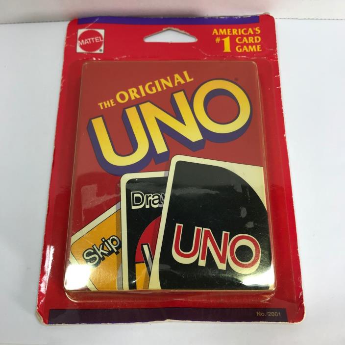 Vintage 1992 Sealed The Original UNO Card Game By Mattel