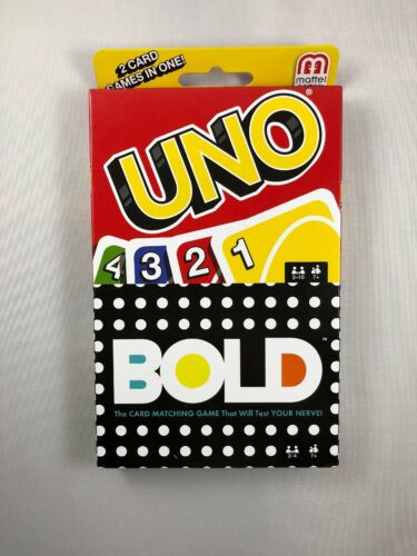 UNO/BOLD - 2 Card Games in One