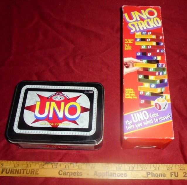 Lot of Uno STACKO & Special Edition Games Strategy / Skill Game