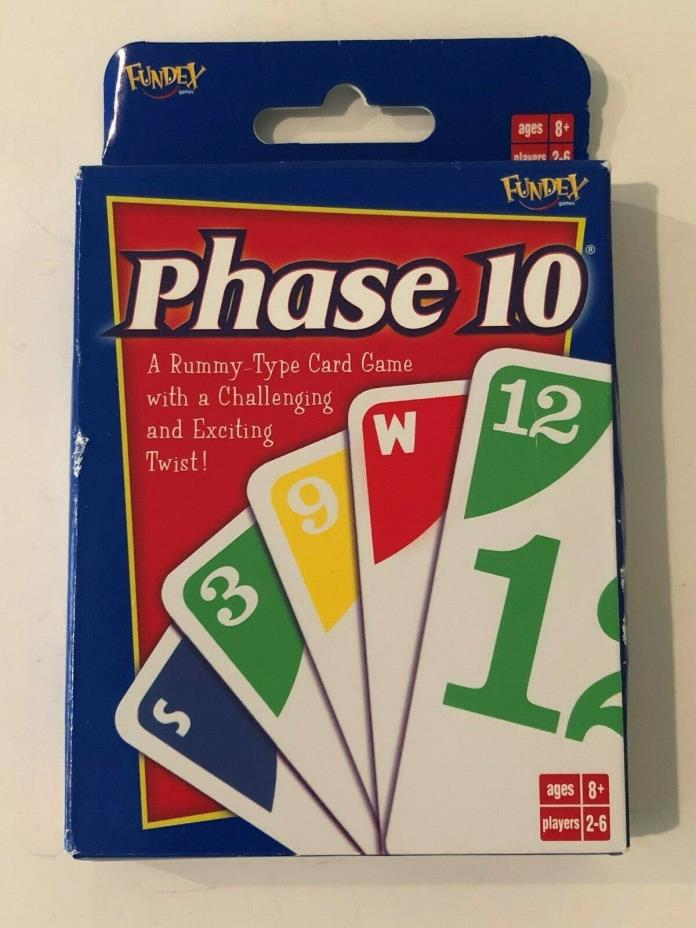 Uno Phase 10 Card Game Rummy Type Card Game with Challenging Twist