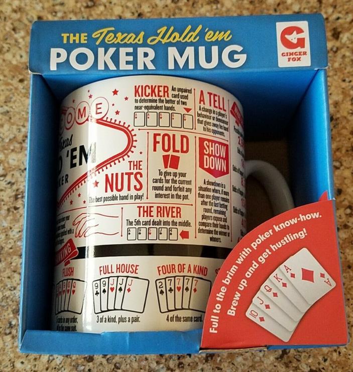 TEXAS HOLD'EM POKER MUG NEW IN BOX