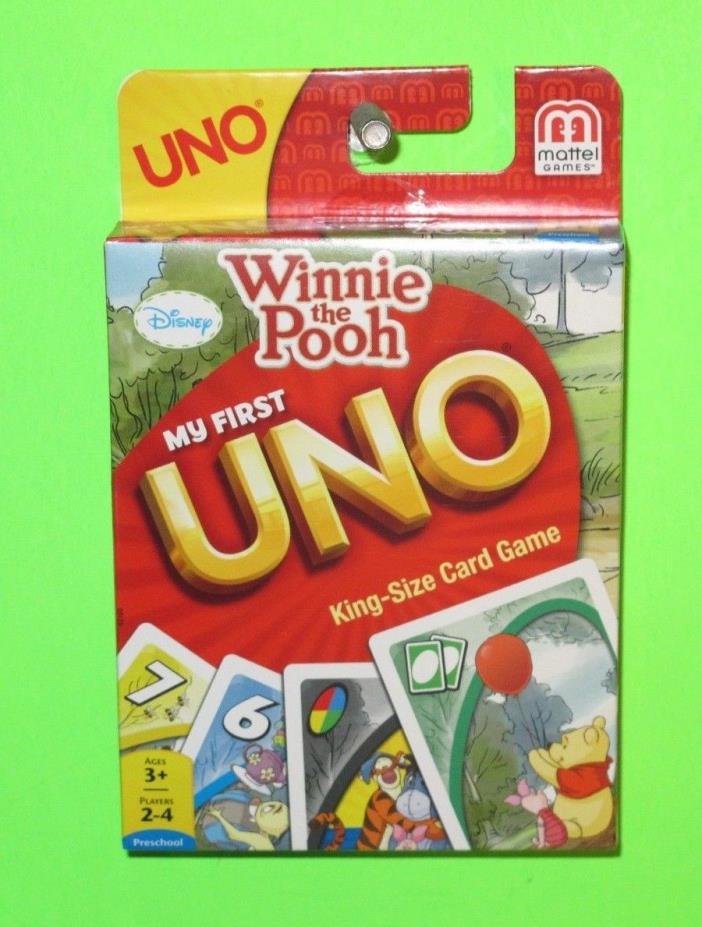 MY FIRST SET OF UNO CARDS KING SIZE WINNIE THE POOH / 2-4 PLAYERS