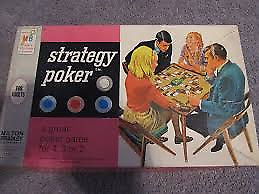 Strategy Poker Game Milton Bradley 1968 New SEALED FREE SHIPPING