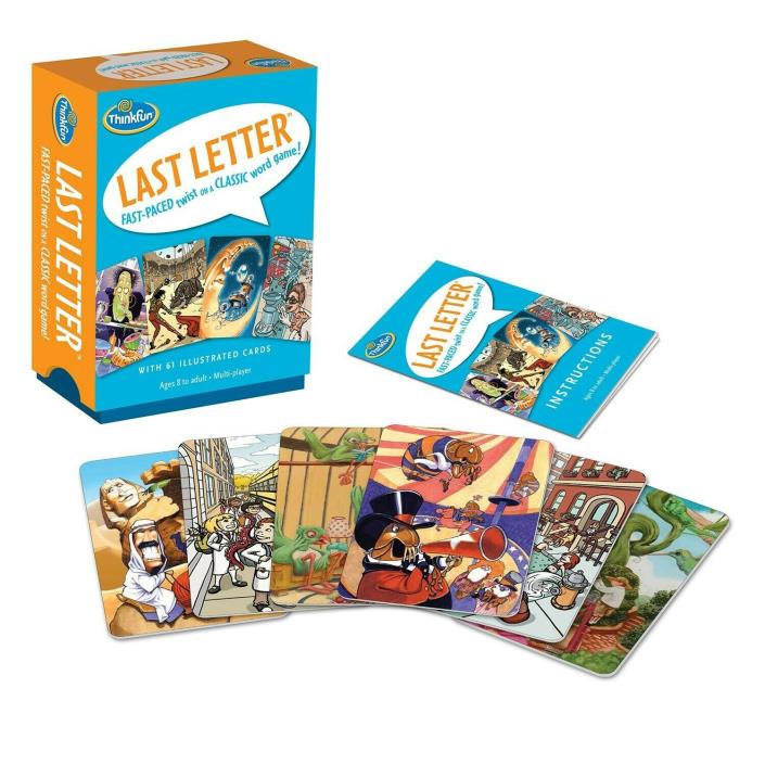 Thinkfun Last Letter Card Game, Fast-Paced Twist on a Classic Word Game!