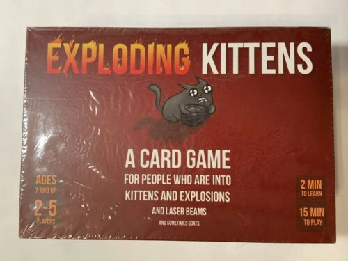Exploding Kittens-A Card Game New Sealed Box Ages 7+