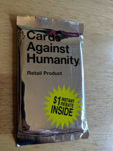 Cards Against Humanity Retail Product Exclusive Silver CAH Exp Pack With Rebate