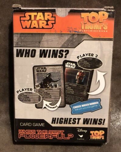 Top Trumps Star Wars Card Game - Whose the Most Powerful Character? Vader? Solo?