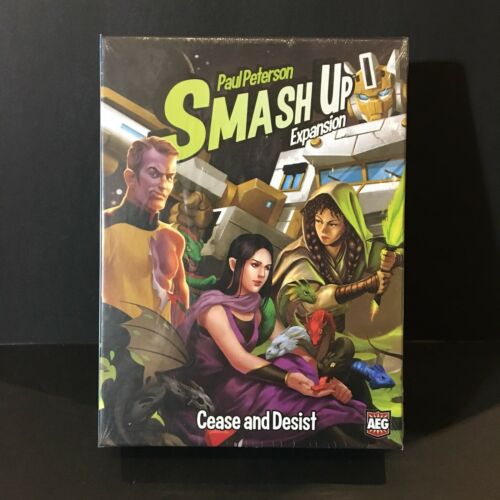 Smash Up Cease & Desist Expansion Set AEG Games Card Game Sci-Fi NEW and SEALED