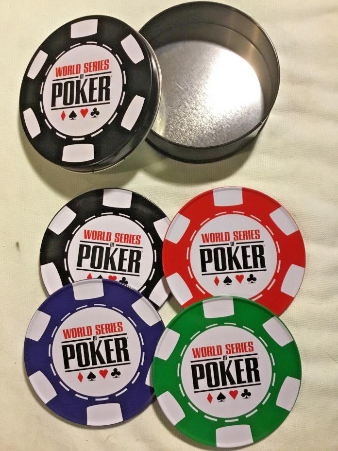 World Series of Poker Coasters in Tin