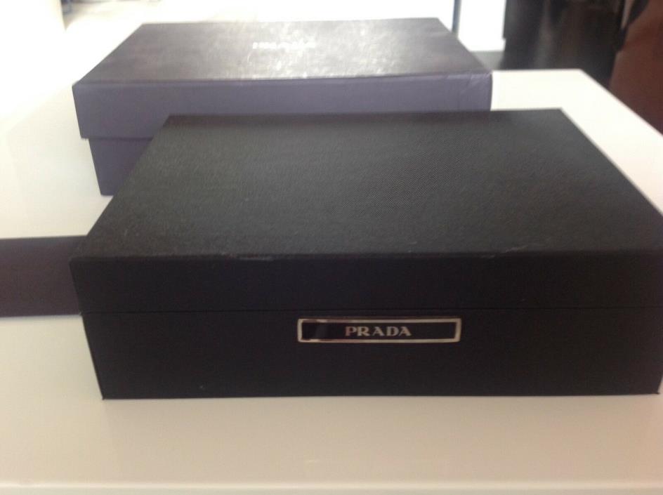 VERY RARE! PRADA UNIQUE GIFT  2 Sets of Playing Cards in a Prada Box.