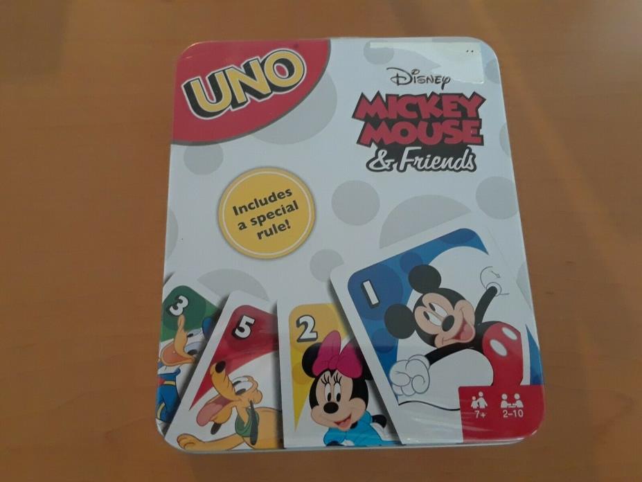 SEALED Uno Game Mickey Mouse & Friends Includes a Special Rule