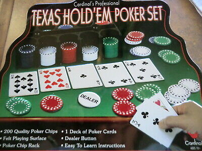 NIB Texas Holdem Poker  set - complete