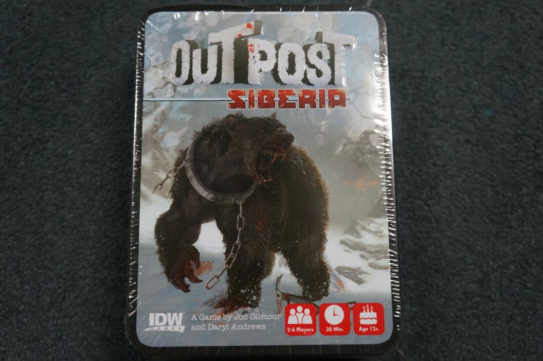 Outpost Siberia Cooperative Survival Card Game By Jon Gilmour  Sealed NIB Sealed