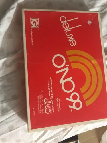 DELUXE O'NO 99 Card Game from UNO, Cards, Chips, Ins, USED