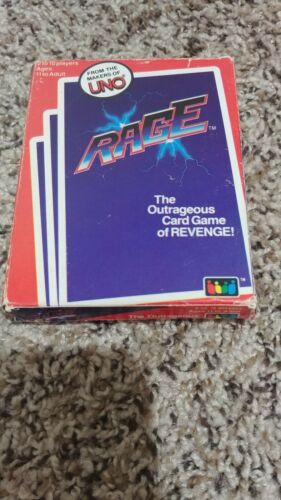 Vintage 1983 Rage Revenge Family Card Game Makers of UNO Complete w/Instructions