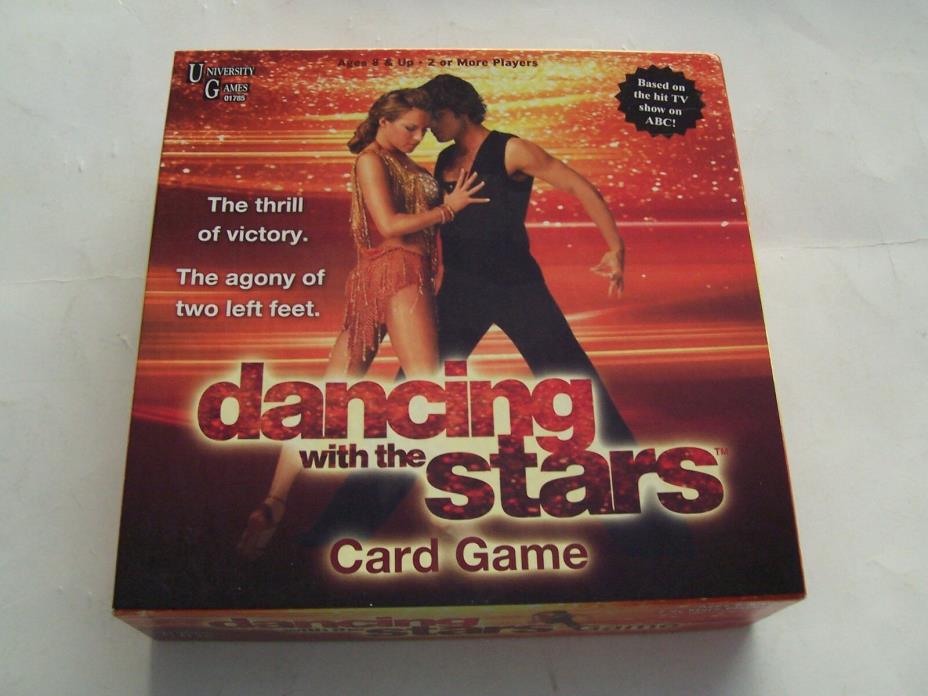 2008 DANCING WITH THE STARS CARD GAME - NEAR COMPLETE