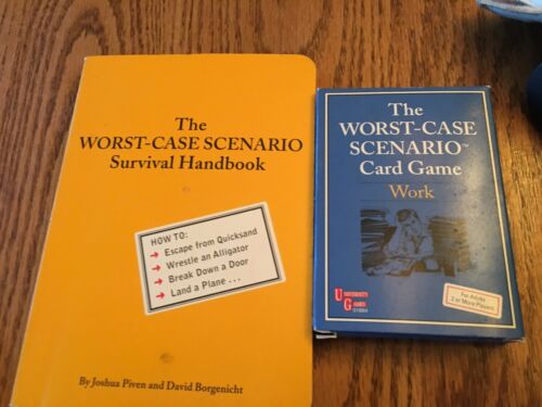 worst case scenario book And Card Game (work)