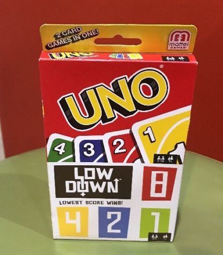 UNO and LOW DOWN Card Game - 2 Card Games in 1!  Brand New in Box!