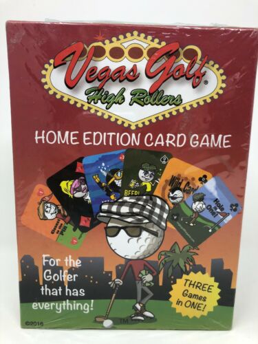 Vegas Golf High Rollers Home Edition Card Game 3 Games in One NEW Sealed