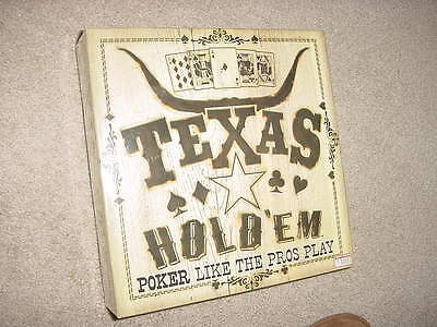 TEXAS HOLD'EM-Poker Like The Pros Play- NEW STILL SEALED